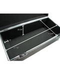 Inside view of Midsize Drum Hardware Case Heavy Duty Hard Shell Utility Tote showing dimensions and padded interior.