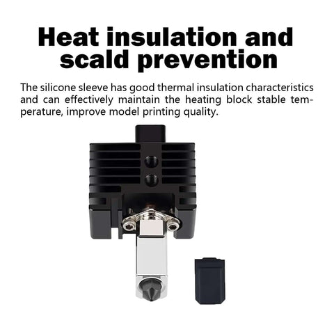 P1P P1S Hotend Assembly Extruder Printhead Kit with silicone sleeve for heat insulation, Bambu Lab 3D Printer upgrade