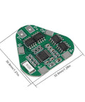Six Pack 3S 8Amp 12V 18650 Lithium Battery Protection Board BMS Module, 30.8mm x 32.6mm, designed for three cell pack setup.