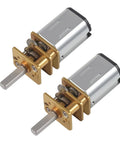 2 Pack 12V 1000RPM All Metal Gear Motor Micro Gearbox N20 Speed Reduction For DIY RC Toys Robots Smart Cars 800RPM Load 0.3KgCm Torque