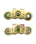 2 Pack Sliding Door Rollers For Andersen Patio Doors 1 1/4 Inch Tandem Roller Assembly With Steel Ball Bearing Replacement Wheels