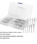 Open plastic case with Aluminum Blind Rivet Kit 120 Pieces, Anti Rust Marine Fasteners For Yachts And Boats, Industrial Equipment, Easy Install And Secure Seams, Durable Marine Grade Rivets For Repairs And New Builds, assorted sizes