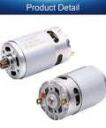 Beast 18V DC RS550 Style Motor With 12-Tooth Gear, 20500 RPM High Speed Electric Motor for mini saw, front and rear view