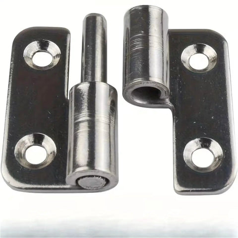 Set Of 4 Detachable Hinges With Left Hand Lifting Sliding Joint Design Classic Durable Metal Hardware Quiet Soft Close Dampers