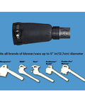 Universal Gutter Cleaning Kit For Leaf Blowers With 11 Ft Reach No Ladder Needed Tool Free Setup Fits 95 Percent Of Major Blowers