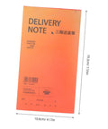 Carbonless Receipt Book 3 Part Duplicate Paper Invoice Pad For Small Business Easy Record Keeping Of Customer Transactions And Home Based Biz Supplies, orange 19.2cm x 10.6cm delivery note