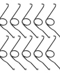 Super Heavy Duty Steel Torsion Spring Assortment Kit For 3D Printer DIY Hinge Repair And Jewelry Pliers Restoration With Quick Reset Action, 10-piece black steel springs
