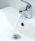 No Nonsense 2 In 1 Sink Stopper And Hair Catcher For Bathroom Drains Universal Pop Up Plug Fits 1.1 To 1.5 Inch Solid Brass Chrome Finish