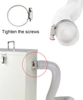 Heavy Duty Lab Dust Collector With 1000 Watt Vacuum Cleaner For Artisan And Dental Labs showing hose connection and clamp.