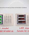 Comparative view of LCD and LED display options for Heavy Duty Digital Platform Scale Built Tough Portable Electronic Weight Scale.