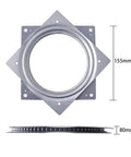 Two Pack 6 Inch Lazy Susan Turntable With 500 Pound Steel Ball Bearing Smooth 360 Degree Swivel Heavy Duty Rotating Tray