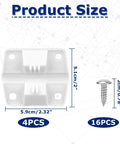 4 Pack Cooler Hinges Replacement Kit With Storage Box For Ice Chest And Camping Coolers Beefed Up Durable Plastic Hinges