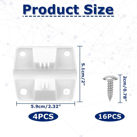 4 Pack Cooler Hinges Replacement Kit With Storage Box For Ice Chest And Camping Coolers Beefed Up Durable Plastic Hinges