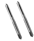 2Pcs M5 X 0.8 Thread Tap HSS Right Hand Milling Tap For Through And Shallow Holes M5 X 0.8mm With Straight Flutes