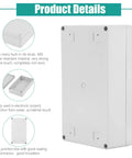 IP65 Waterproof ABS Plastic Project Box Power Control Enclosure 200x120x56mm shown with product features and details