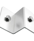 Z Bracket Solar Panel Mounting Kit Four Pack For RV Boat Roof Off Grid Aluminum Lightweight Corrosion Resistant With Stainless Steel Fasteners Easy Bolt On Install No Extra Accessories Needed single bracket with bolts