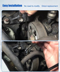 Installation of Top Tier Serpentine Drive Belt For Honda Crv L4 2.4L And Dodge Ram 1500 Viper, showing easy replacement steps.