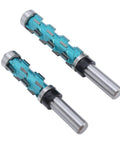Heavy Duty Trim Spiral Router Bit 3 4 Inch Cutting Diameter With Double Bearings, featuring premium carbide material.