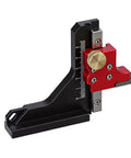 Pro Grade Woodworking Height Gauge With CNC Machined Aluminum Dual Scale For Table Saw Router Table And Drill Press Depth Measuring Tool For Precise Cut Depth And Fence Alignment displaying side view with CNC aluminum and dual scales.