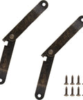 Bronze Lid Support Hinges Set With Mounting Screws Left And Right Folding Lift Up Stay Hinges For Furniture Cabinets
