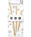 Three Different Sized Nalbinding Needle Set For Knitting And Crochet Large Wooden Bamboo Yarn Needles For Weaving Stitching Embroidery And Craft Projects Durable Lightweight Tools.
