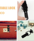 Spring Loaded Toggle Latch Clamp Set For Cabinets And Boxes Medium Size Black Finish 4 Piece Kit With Screws in use