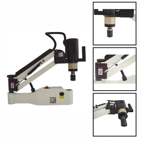 Heavy Duty 1200W Electric Tapping Machine 360 Degree Rotation M6 To M30 Threading Tool with touch screen control panel