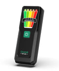 Handheld EMF Meter For Ghost Hunting And Home Use With 5 Level LED Alerts Detects EMF From Home Appliances WiFi Routers Power Lines And Industrial Machines 30Hz To 20kHz Range 0 To 20 mG Plus Or Minus 5 Percent Accuracy Compact Pocket Size, black handheld meter with LED scale