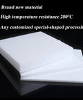 100x100mm White PTFE Sheet For Industrial Use Heavy Duty Nonstick Engineering Plastic Plate Chemical Resistant Corrosion Resistant