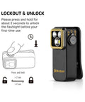 Super Versatile Rechargeable Clip On Flashlight Packing 600 Lumens White Light With Uv And Rgb Modes Magnetic Base lock function