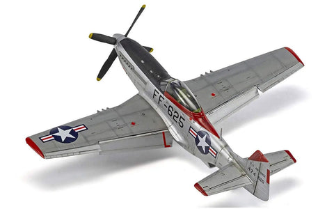 F 51D Mustang Model Kit 1 48 Scale Plastic Airplane For Adults And Kids Skill Level 3 WW2 Fighter Aircraft Model angled view
