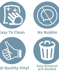 Easy to clean, no bubble, high quality vinyl, easy removal icons for 36x72 Inch Black Granite Countertop Vinyl Laminate Sheet Peel And Stick