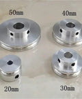 1Pcs Small Motor Drive Pulley 20 To 40mm Aluminum Single Groove Wheel For V Belt Power Transmission OD40x5mm