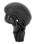 Upgrade Your Ride With This Sleek Tertioi Gear Shift Knob And Lever For Smooth Manual Or Auto Transmissions. Features Anti Skid Grip, Easy Install Kit, And Wrap Tape For A Custom Look That Keeps Your Drive Cool And Comfortable While You Cruise The. black ABS rubber gear shift knob with anti-skid grip, side view