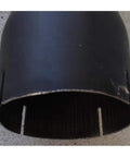 Close-up of bottom edge of Heavy Duty Tractor Muffler Fits IH 766 966 Hydro 100 Tractors Interchangeable With 534545R1