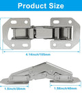 Ninety Degree Surface Mount Hidden Cabinet Hinge No Pre Drilled Concealed Hinges For Kitchen Cupboard Doors Set Of 10