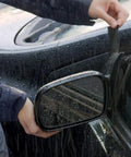 Mini Sized Roll Of Super Strong Waterproof Tape For Quick Fixes And Instant Watertight Seals Black That Sticks To Metal Wood And Plastic applied on car mirror