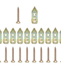 Self Tapping Screw Anchor Kit 30 Or 50 Sets For Wood Concrete And Drywall Mounting DIY Ready Heavy Duty Expansion Fasteners For Quick Strong Fixes In Home Improvement Projects, 50-piece set with screws and metal anchors