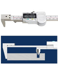 Edge Distance Center Distance Digital Caliper Horizontal Side to Hole Center Distance Size Measurement Electronic Tools(5-200mm) with digital display and metal body.