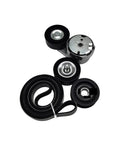 Upgrade Your Ride With This High Perf Idler Pulley And Serpentine Belt Tensioner Kit Designed For 3.6L V6 Gas Engines In 2011 To 2019 Chrysler Dodge Jeep Ram And Volkswagen Models Ensuring Smooth Operation Without The Hassle Or Extra Noise On The. Black pulley and serpentine belt tensioner kit