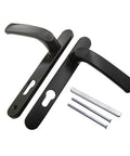 Low Profile Room Door Handle Panel For Narrow Security Sliding Doors Long Plate Aluminum Hardware Kit Smooth Silent Operation Easy Install Rustproof And Durable Mounting Sleek Modern Decor Ready Includes Mounting Hardware