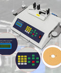 Totally Automatic SMT SMD Component Counter Machine for Precision PCB Parts Counting, 25W High Speed SMT SMD Parts Counter, Easy Material Handling and Accurate Inventory for Electronics Assembly on white metal body with keypad