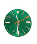 29mm Watch Dial With Hands Set For Miyota 8215 8200 8205 821A 2813 3804 Movements, Green Luminous Dial, Orange Lightning Second Hand
