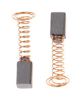 50 Piece Carbon Brush Replacement Kit Premium Graphite Copper Contacts For Rotary Motor Tools, two carbon brushes with copper springs.