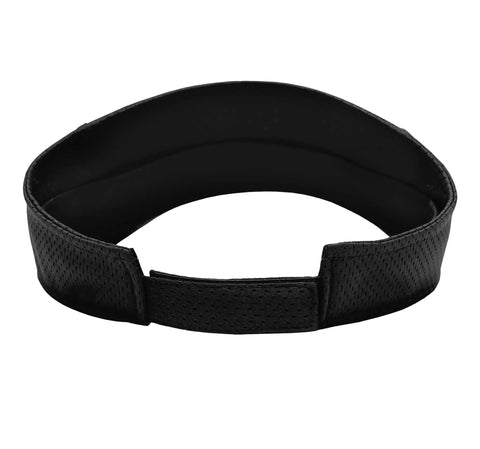 Rear view of Sun Visor For Forklift Operators And Warehouse Crew Adjustable One Size Black Shield To Block Sun Rays While Driving