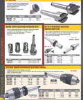 Tailstock Die Holder Set With MT3 Tapered Shank Includes Pin Punch And Four Die Holders in various sizes