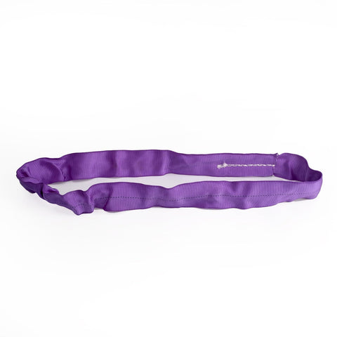 Aerial Lyra Hoop Rigging Set Gig Ready With Polyester Round Slings, Heavy-Duty Lifting Strap For 5300 lb Capacity, Purple 1ft 8in