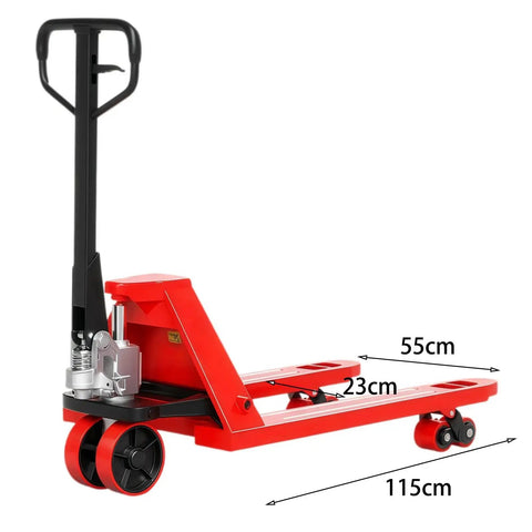 Heavy Duty Manual Pallet Jack With Dual Release System Featuring Quick Foot Pedal And Hand Grip Controls For Smooth Warehouse Moves And 6600 Pound Capacity To Crush Daily Grinds