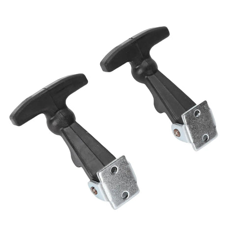 46mm T Handle Latch With Rubber Draw Flexible Hasps And Stainless Steel Fasteners for boats and automotive hoods, close-up view