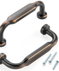 Give Your Cabinets A Serious Glow Up With These Heavy Duty 3 Inch Pulls In Smooth Oil Rubbed Bronze. Two handles with screws included.
